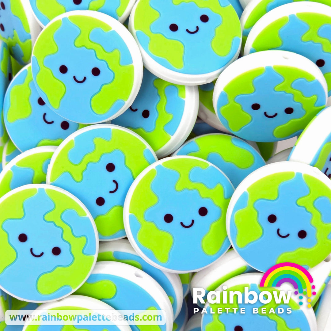 Cute Earth Exclusive Silicone Focal Beads - Lighter Colors - Beads