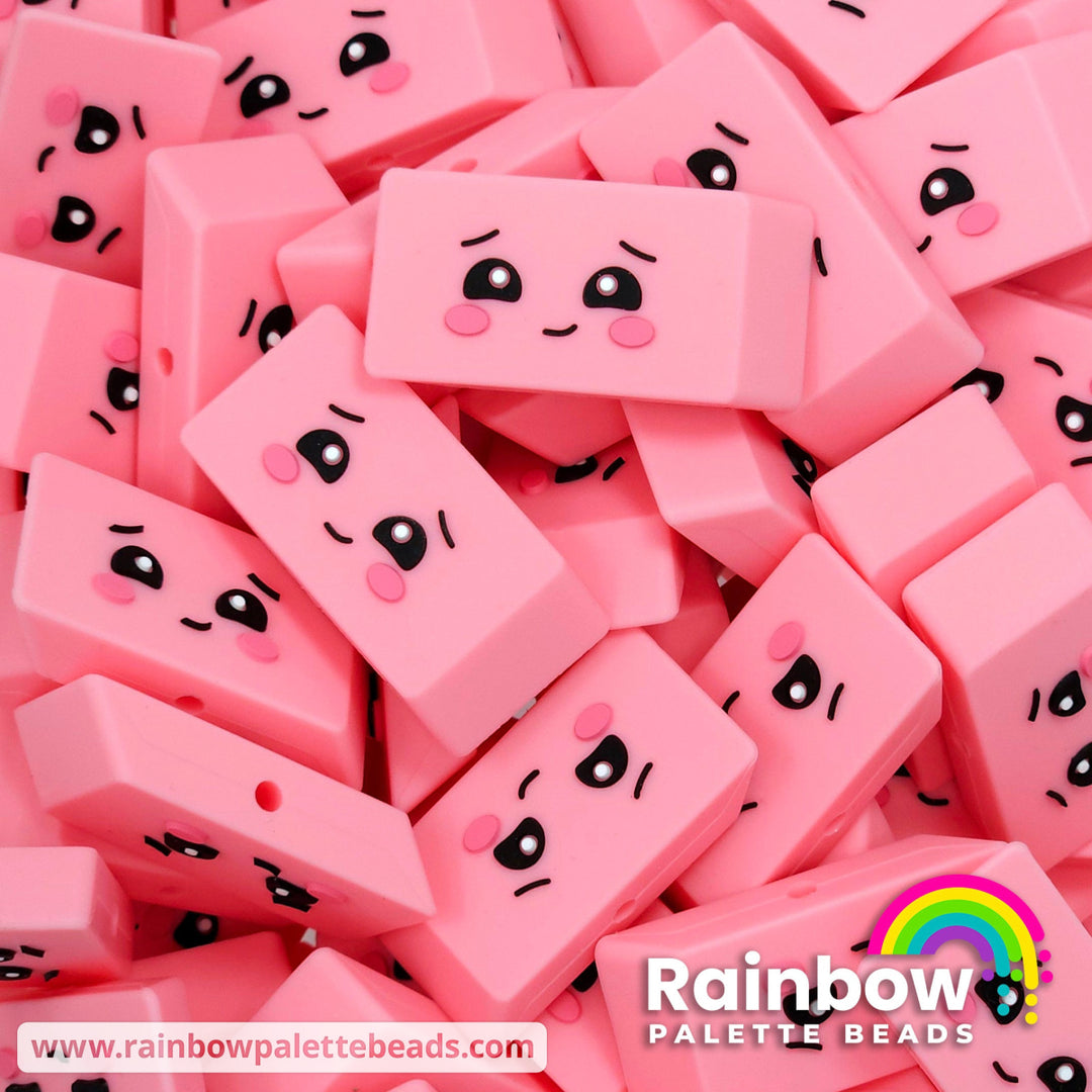 Cute Eraser Exclusive Silicone Focal Bead Beads