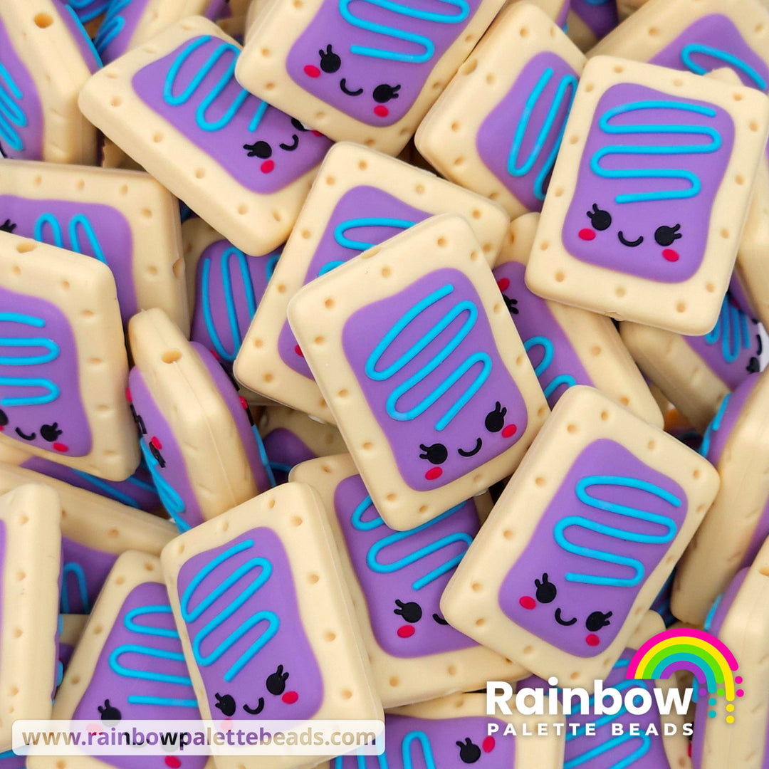 Cute Wild Berry Toaster Pastry Exclusive Silicone Focal Beads Beads