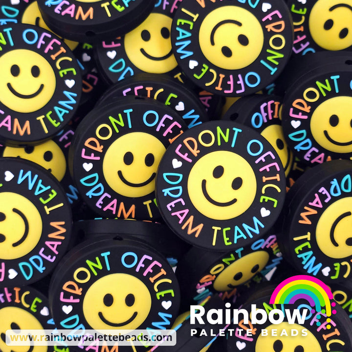 Front Office Dream Team Exclusive Silicone Focal Beads Pastel Rainbow Beads