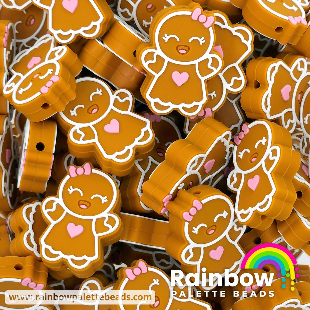 Gingerbread Girl Exclusive Silicone Focal Bead Beads