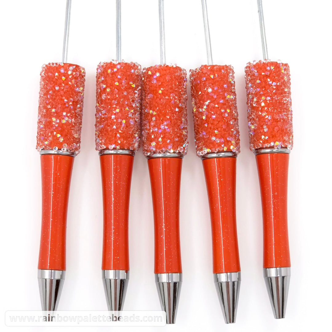 Glitter Pumpkin Orange Beadable Sugar Pen