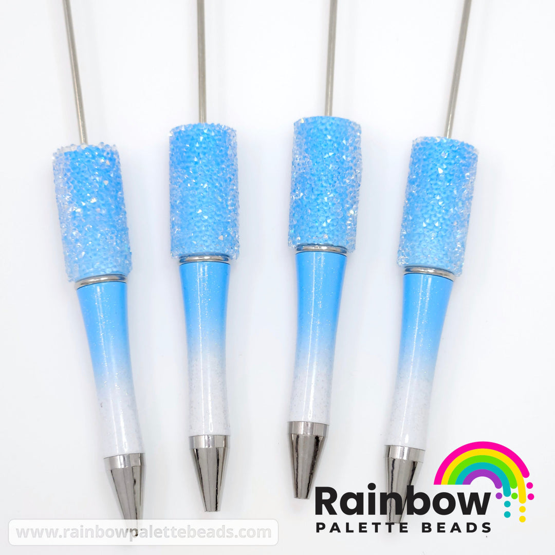 Glittery Blue Ombre Beadable Sugar Pen **Discontinued**
