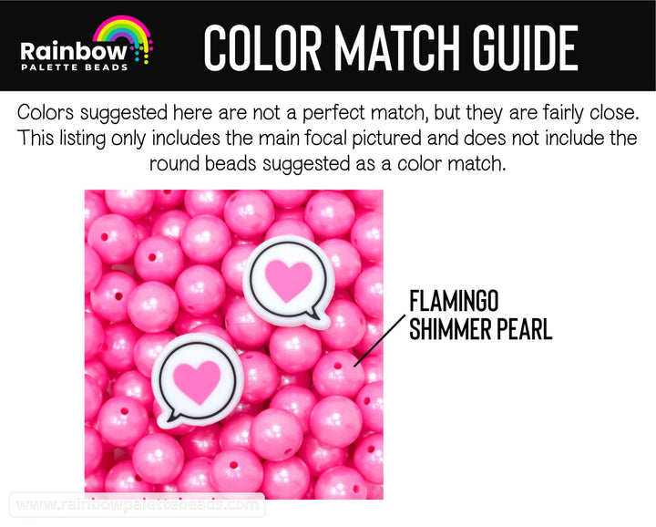 Heart Bubble Exclusive Silicone Focal Bead Beads