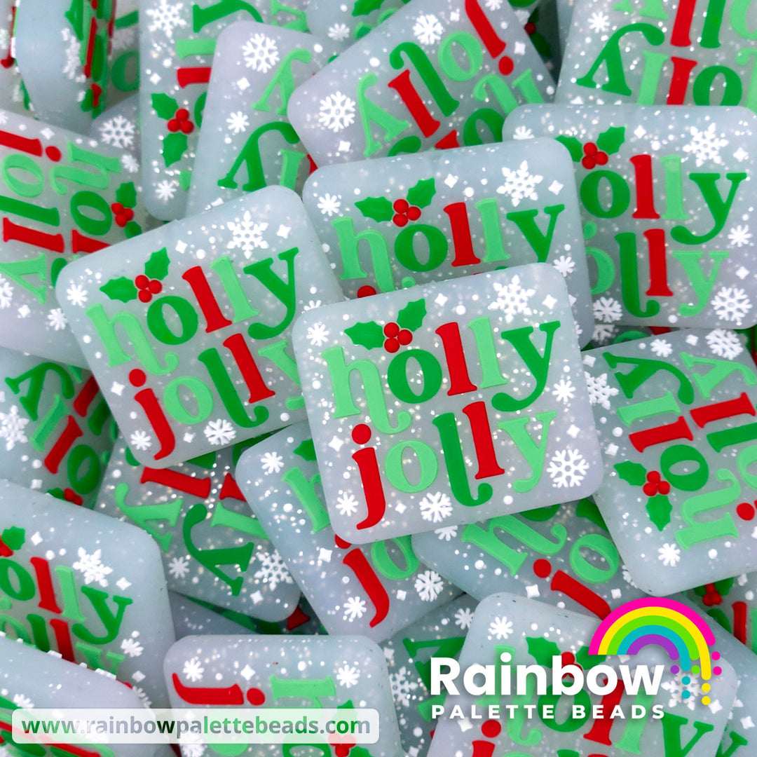 Holly Jolly Exclusive Silicone Focal Beads Classic Red & Greens Beads