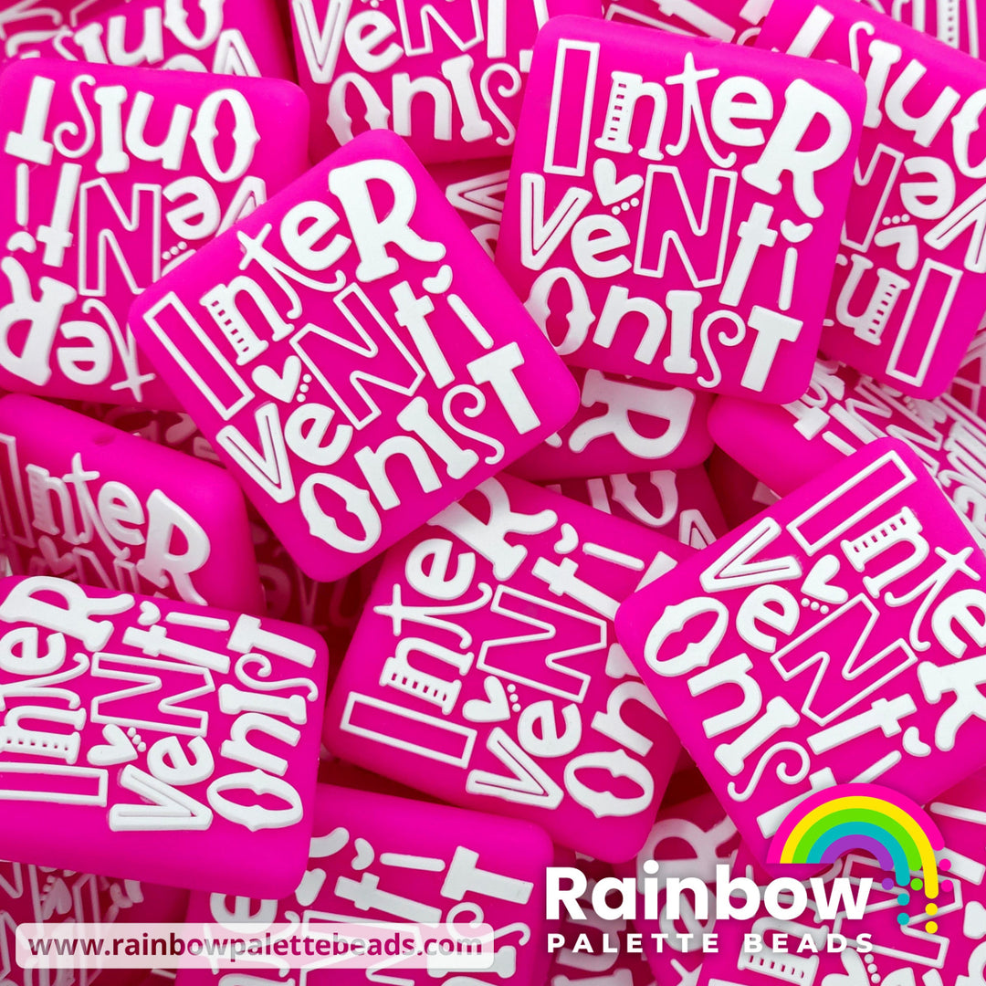 Interventionist Exclusive Silicone Focal Bead Magenta / Single Bead Beads