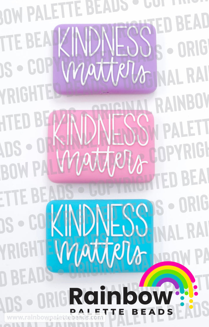 Kindness Matters Exclusive Silicone Focal Bead Beads