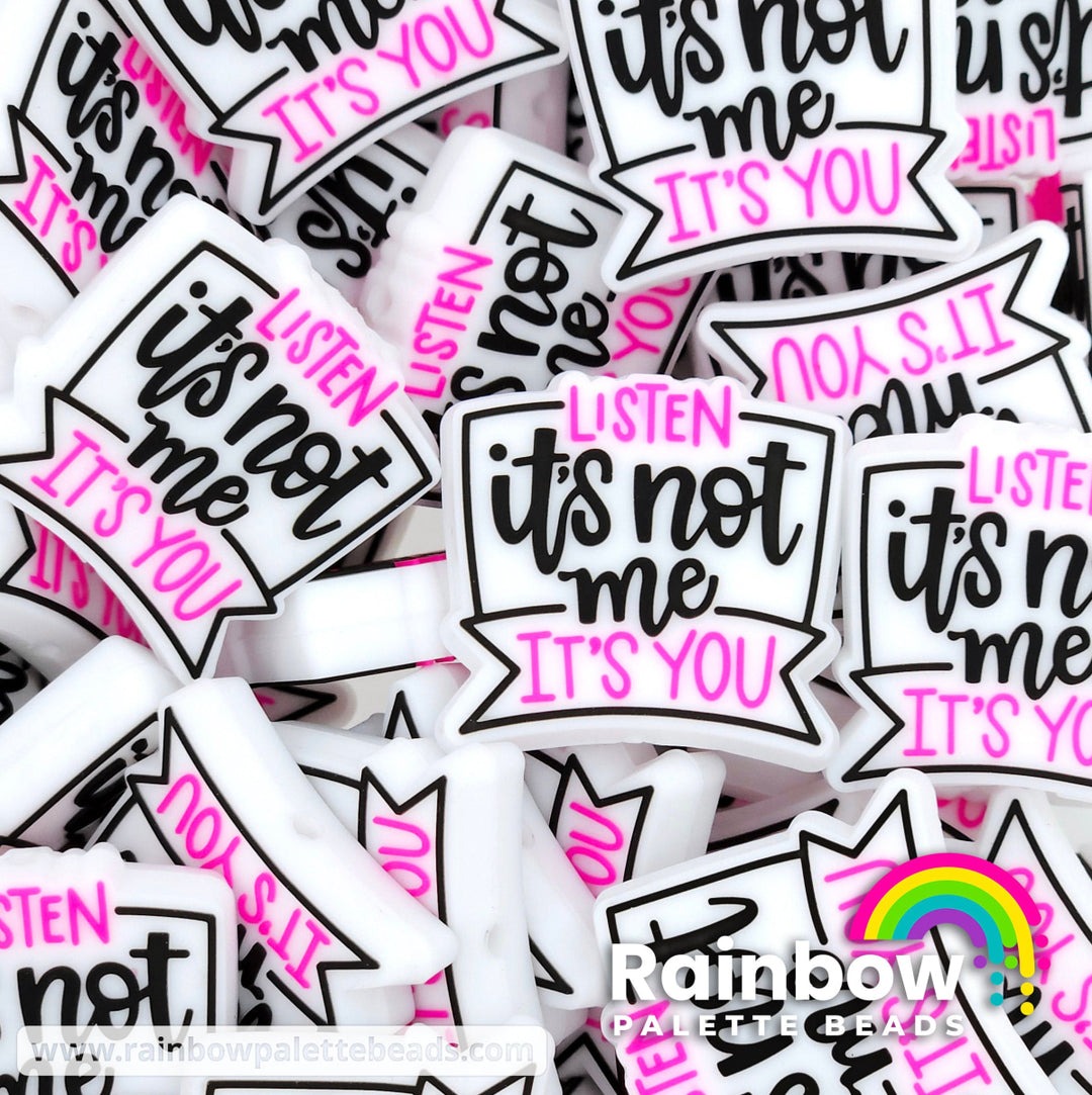 It’s Not Me It’s You Exclusive Silicone Focal Bead **discontinued** Pink / Single Bead Beads