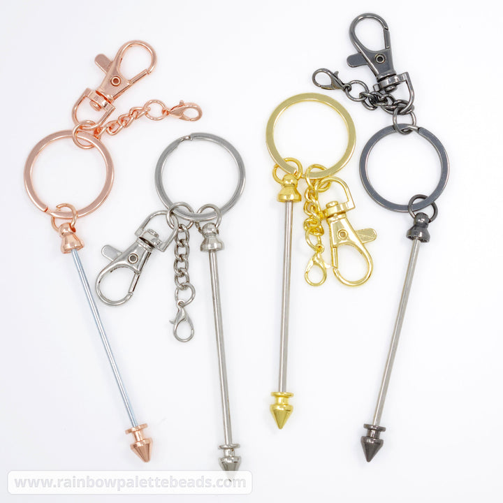 Lobster Clasp Beadable Keychain Bar