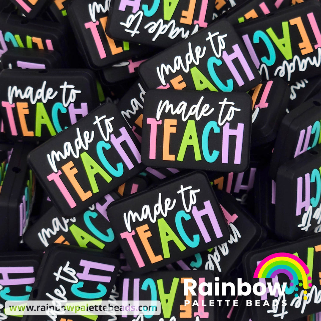 Made to Teach Exclusive Silicone Focal Bead Black Beads