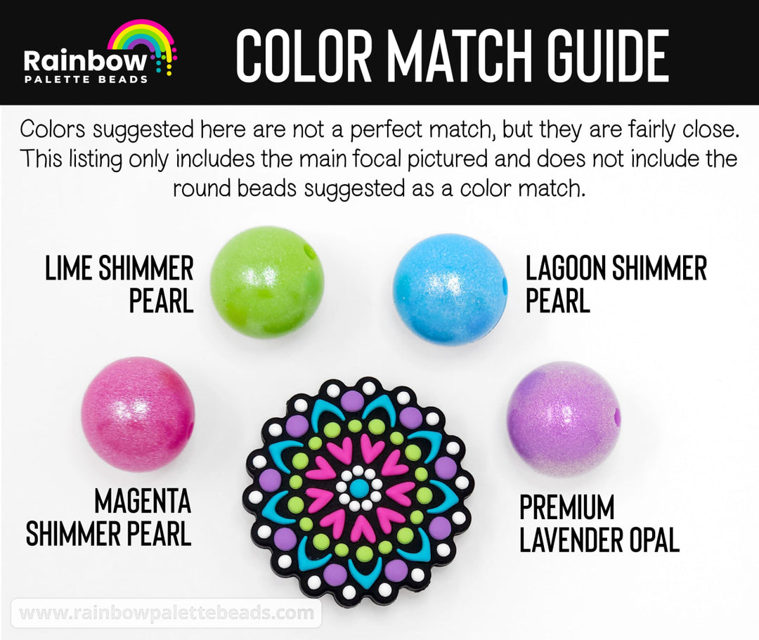 Mandala Exclusive Silicone Focal Bead Beads