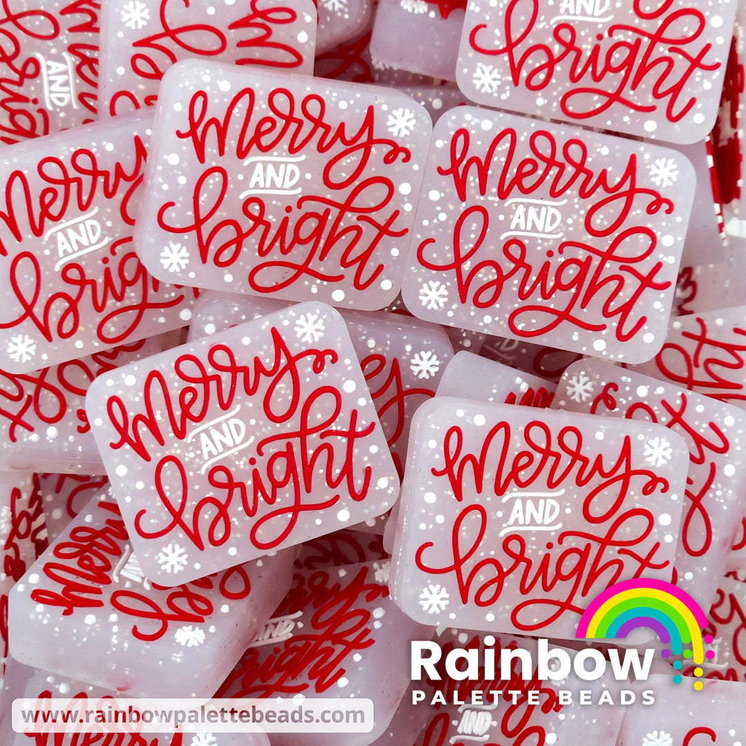 Merry & Bright Exclusive Silicone Focal Bead Red Beads