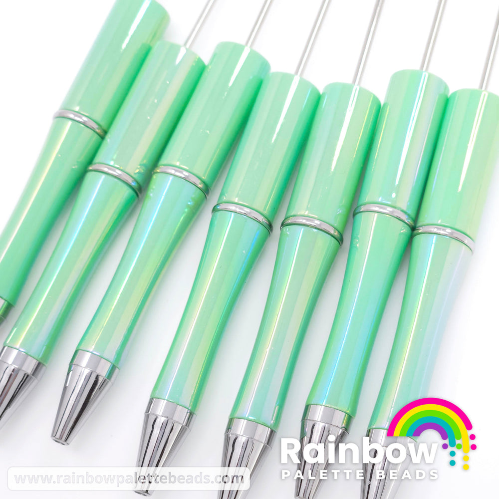 Mint Opal Beadable Plastic Pen