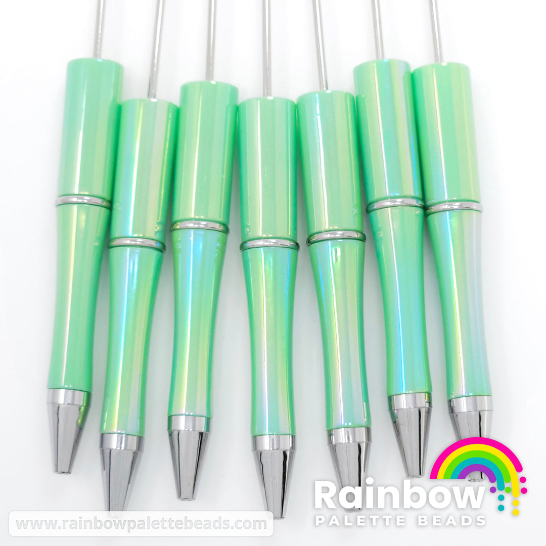 Mint Opal Beadable Plastic Pen