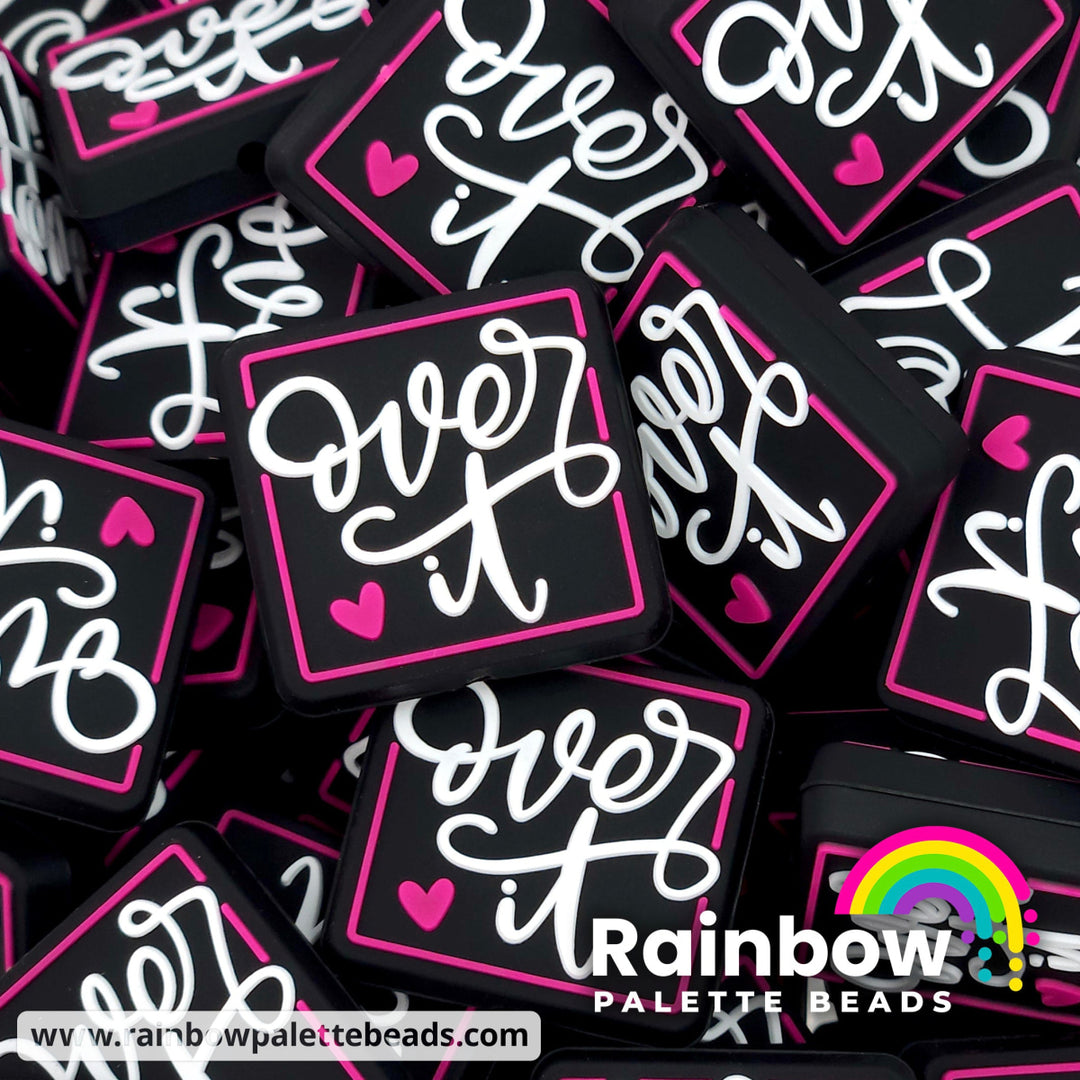 Over It Exclusive Silicone Focal Bead **discontinued** Pink Beads