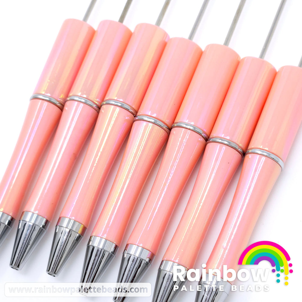 Peachy Opal Beadable Plastic Pen