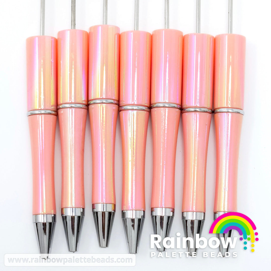 Peachy Opal Beadable Plastic Pen