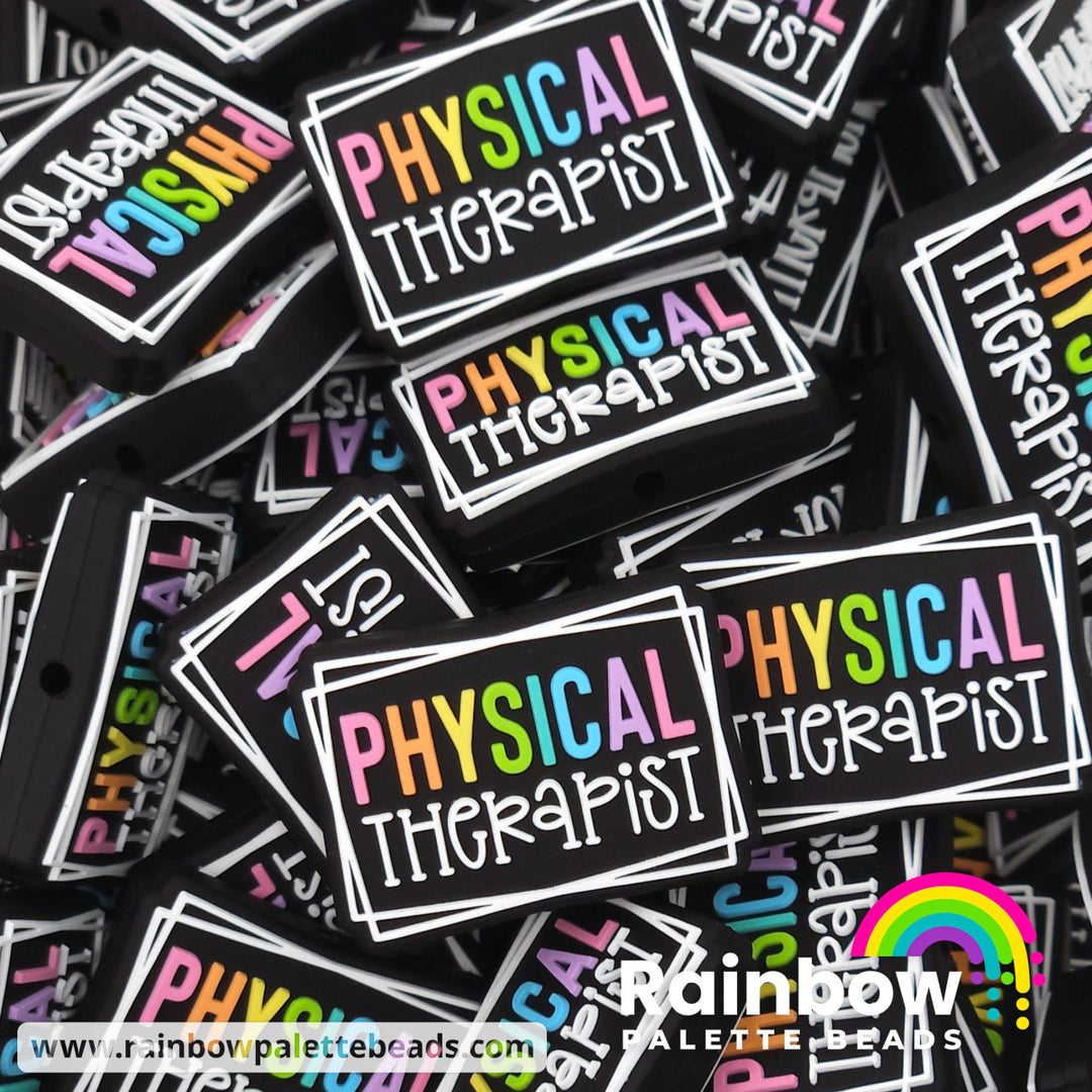 Physical Therapist Exclusive Silicone Focal Beads Black Beads