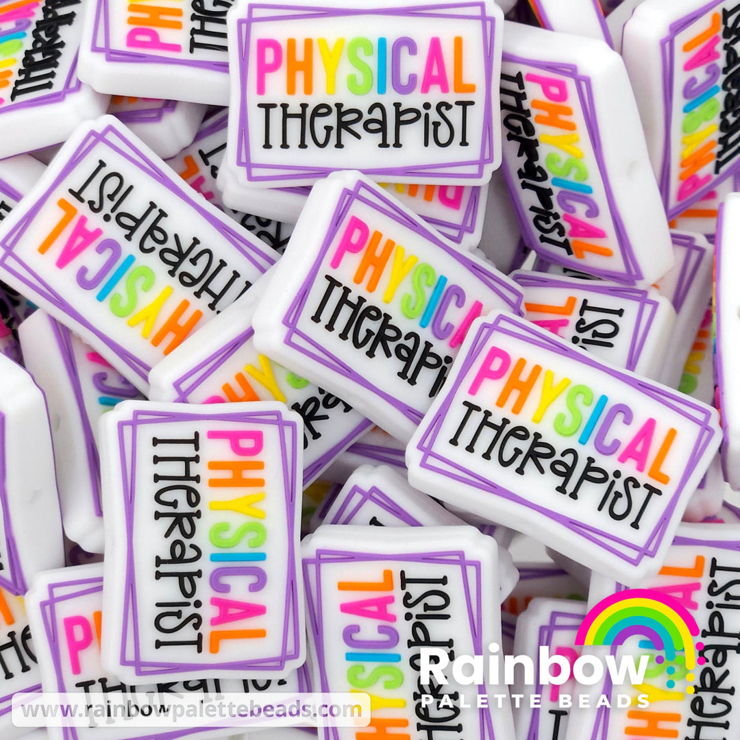 Physical Therapist Exclusive Silicone Focal Beads White Beads