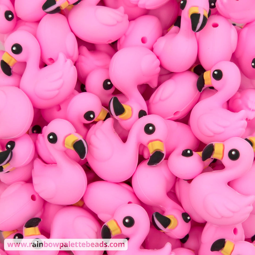 Pink Flamingo Focal Beads - Beads