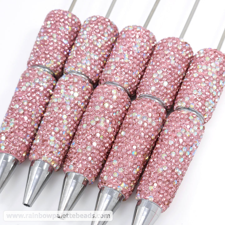 Pink Sparkle Full Rhinestone Beadable Diamond Pen