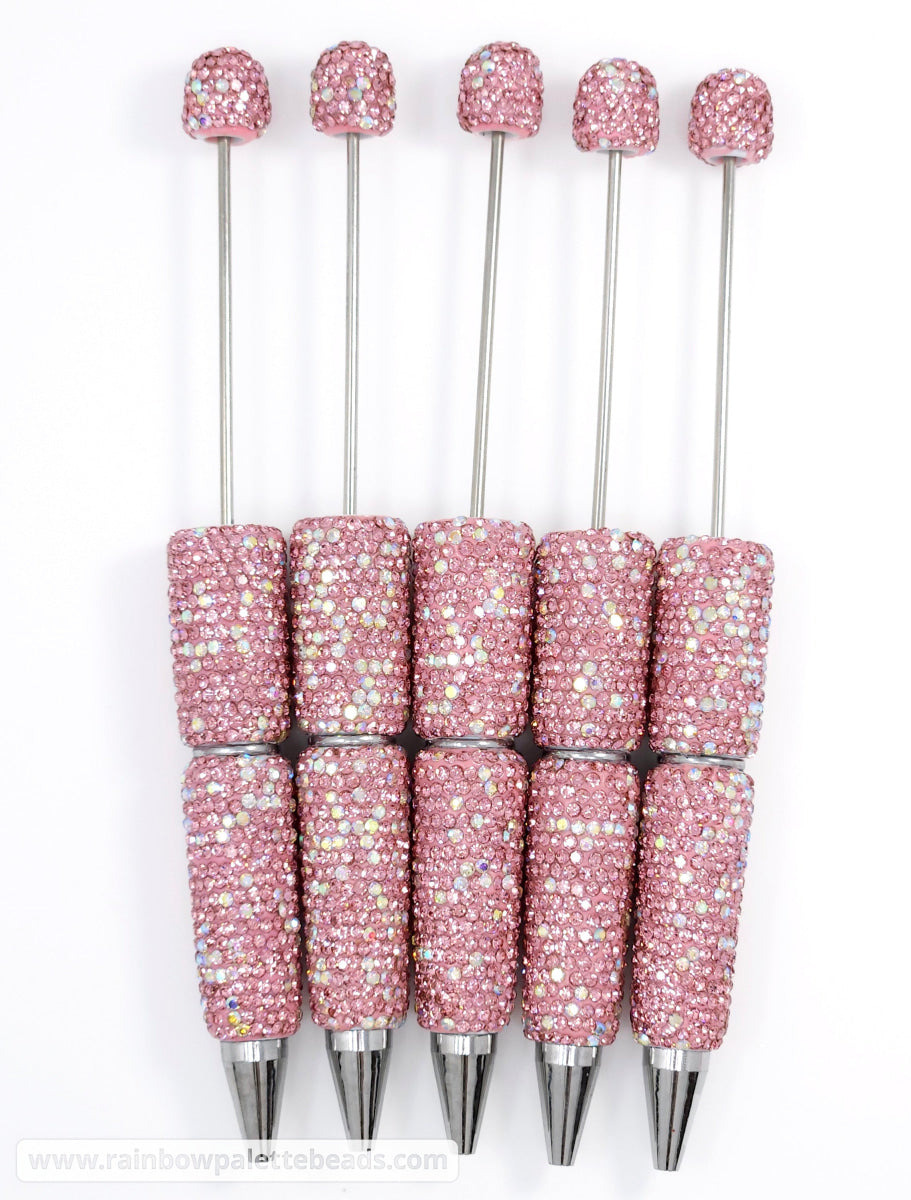 Pink Sparkle Full Rhinestone Beadable Diamond Pen