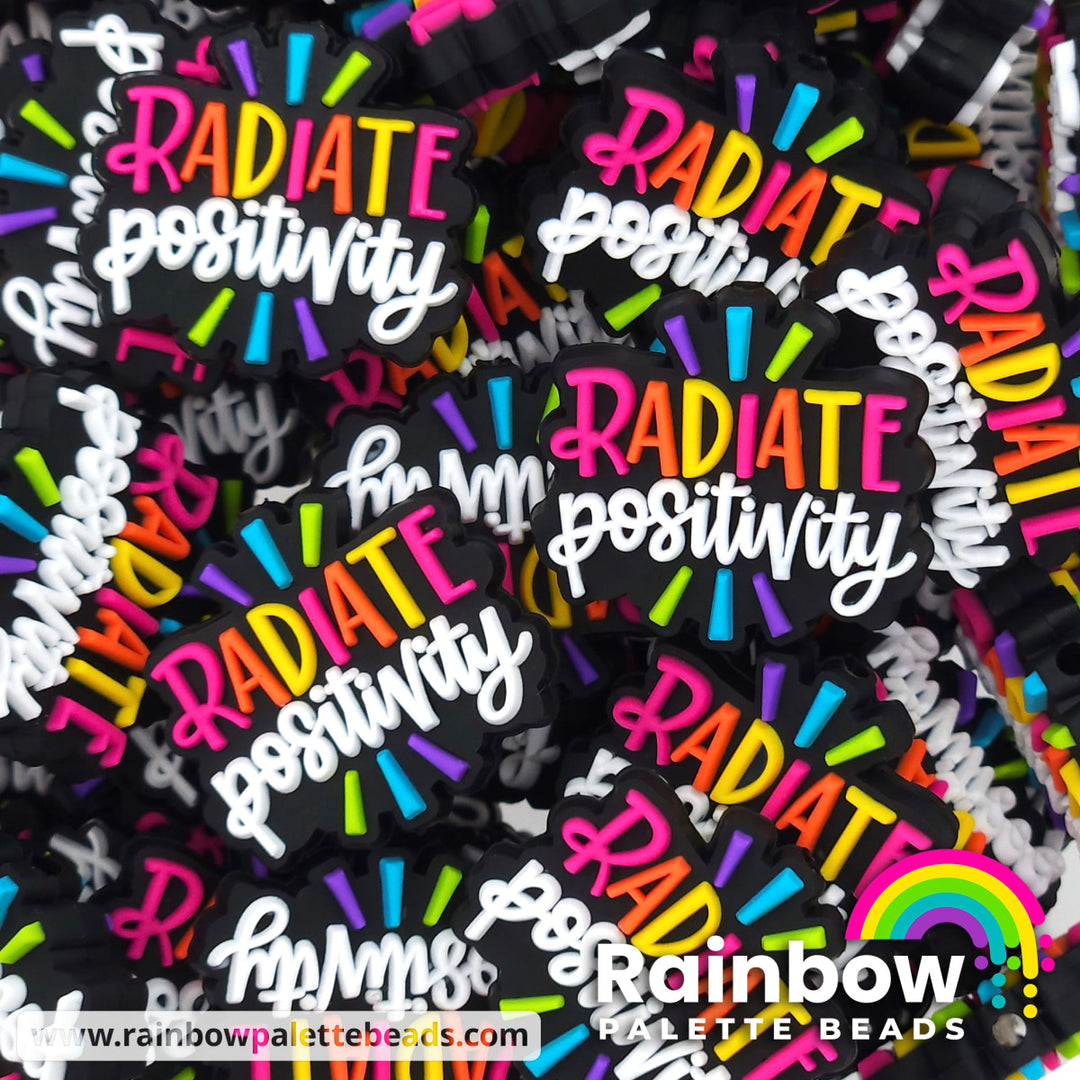 Radiate Positivity Exclusive Silicone Focal Bead Single Bead Beads