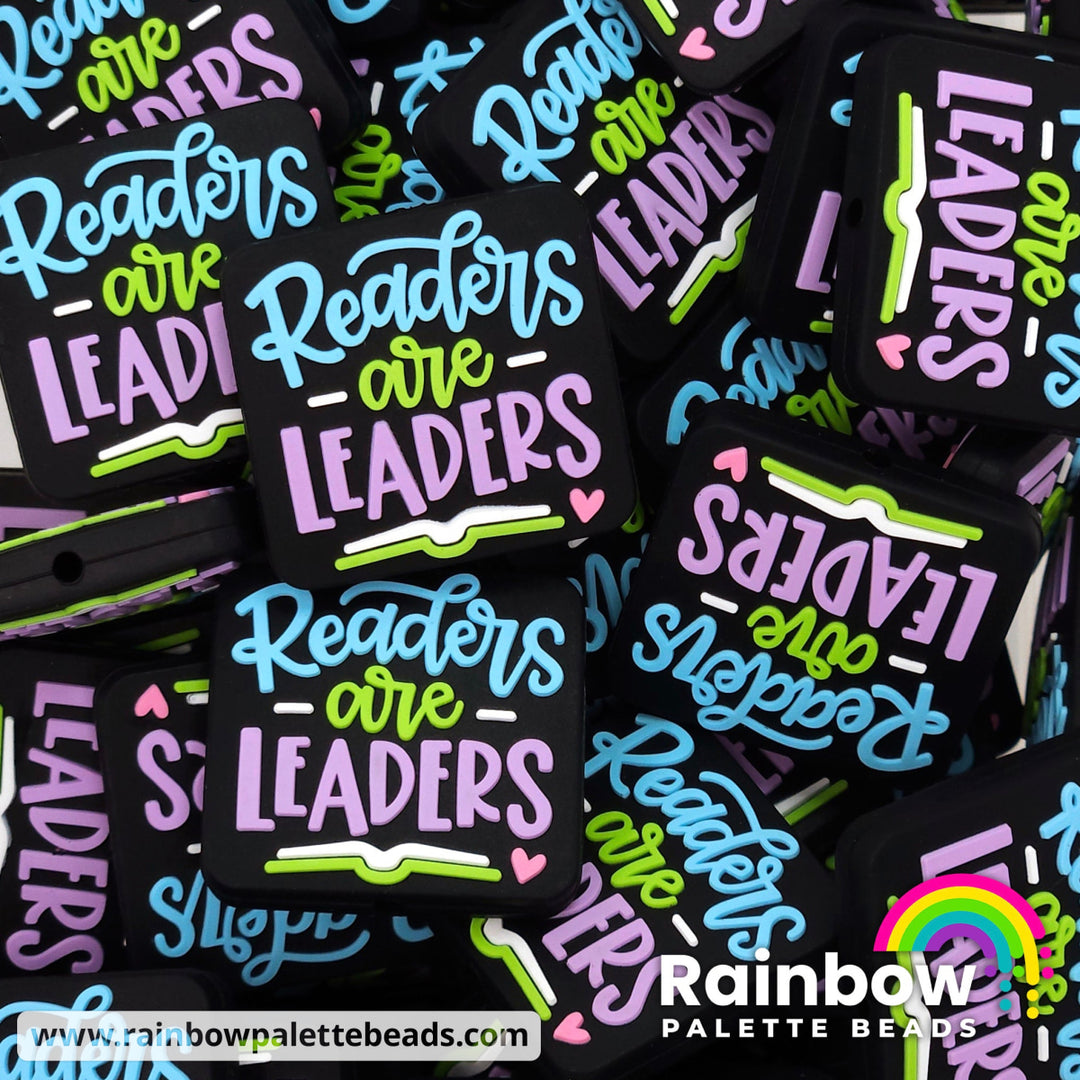 Readers are Leaders Exclusive Silicone Focal Bead Beads