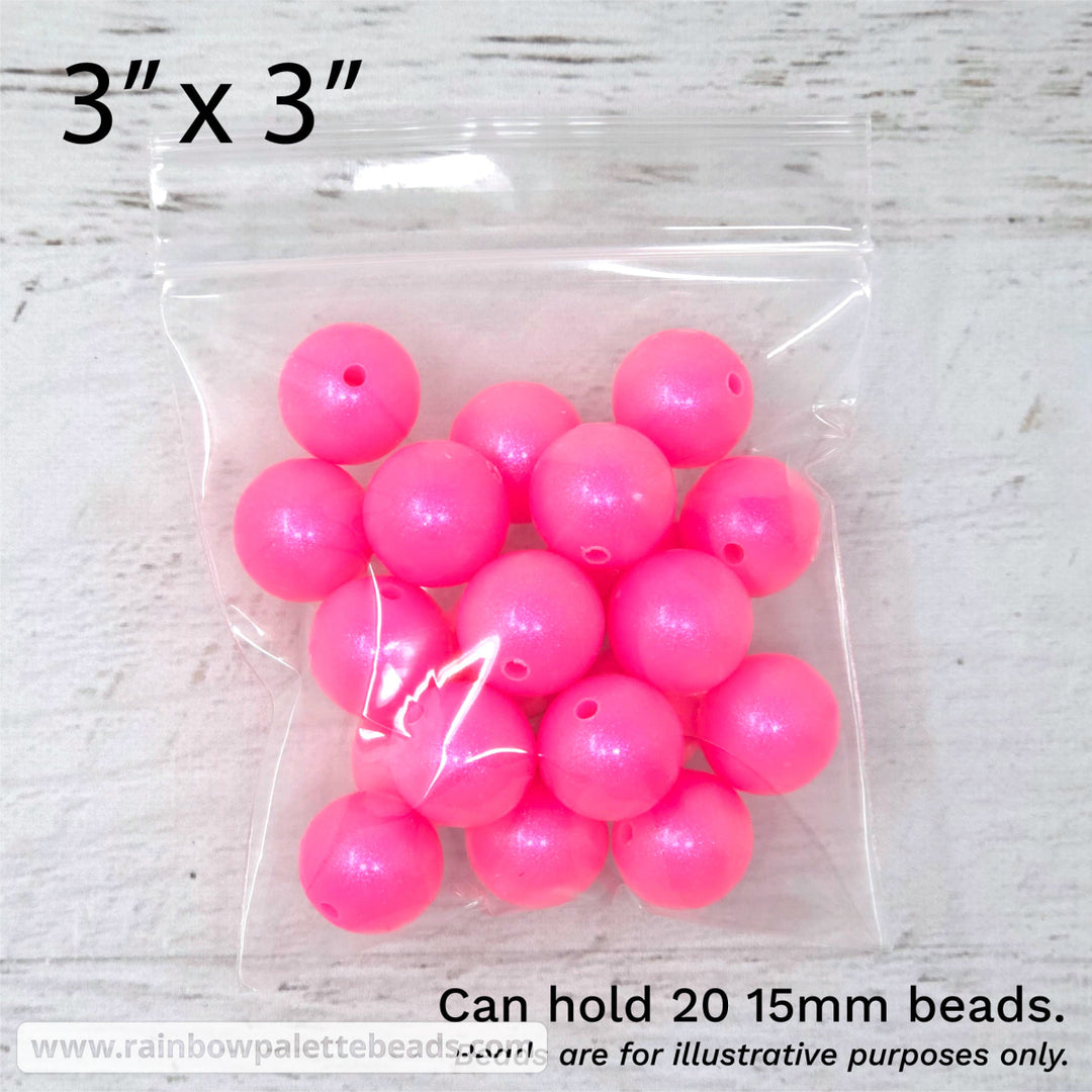 Reclosable Polypropylene Bags (100 bags) - 3’’ x 3’’