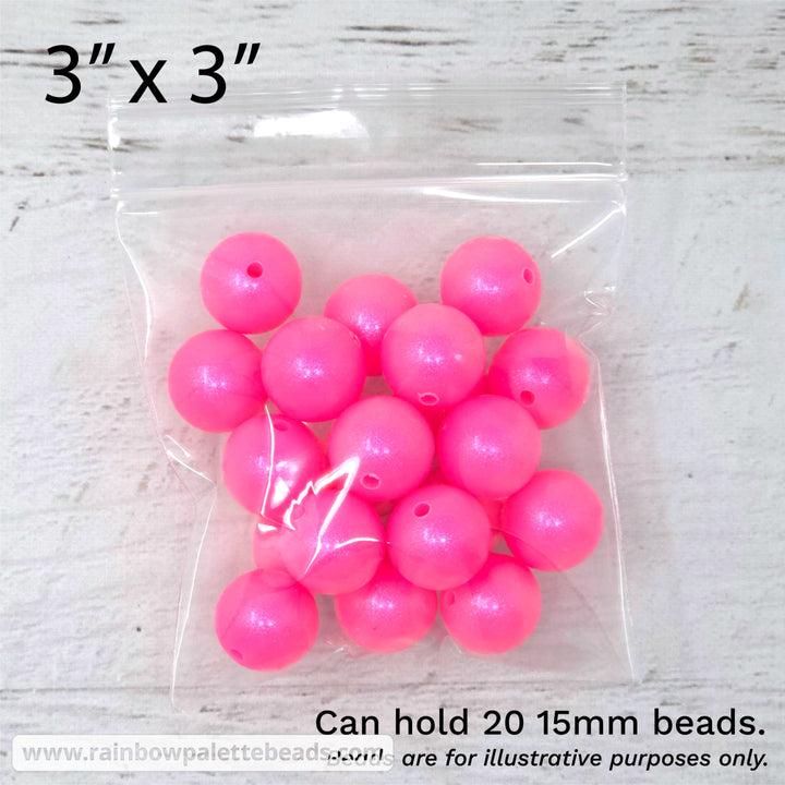 Reclosable Polypropylene Bags (100 bags) - 3’’ x 3’’