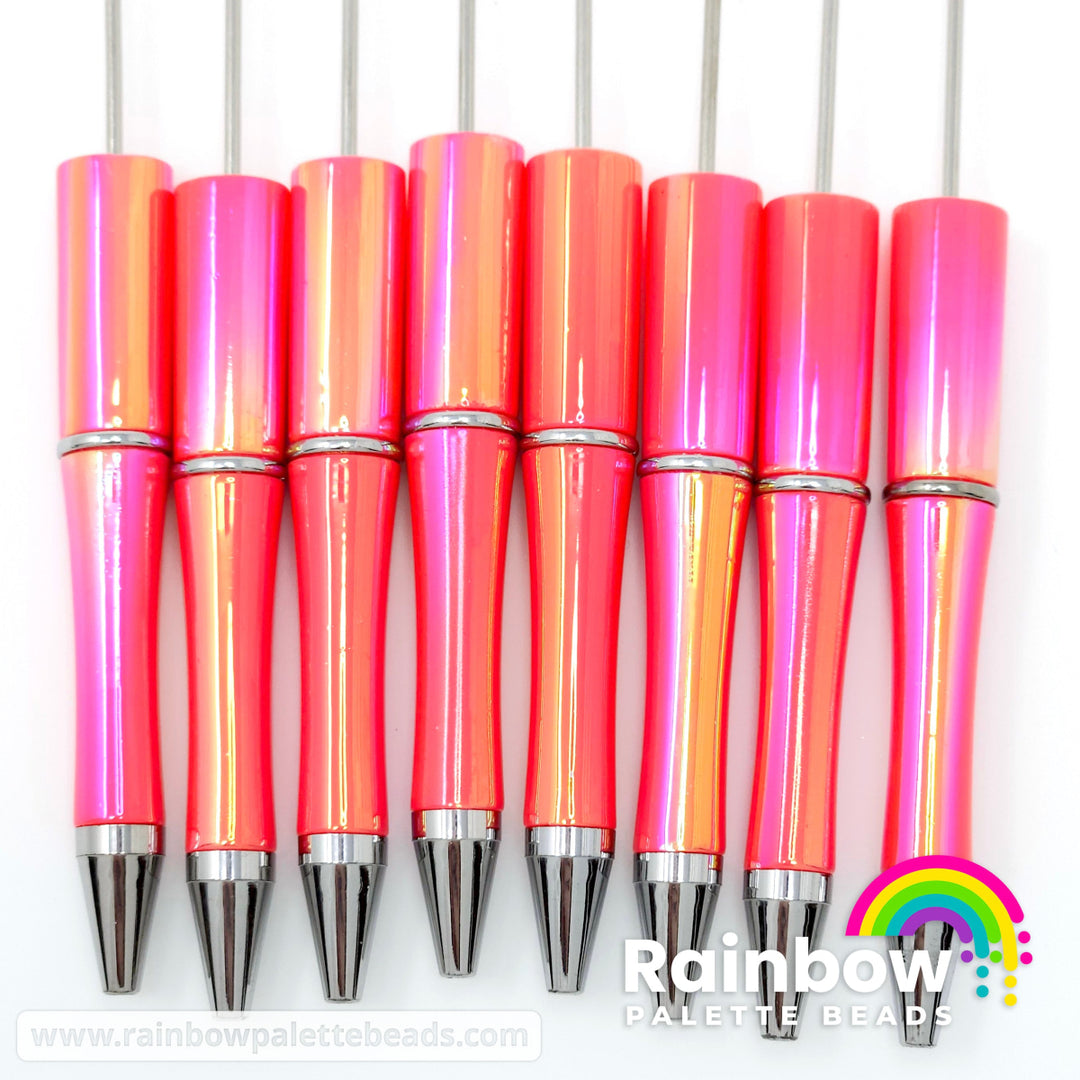 Rose Opal Beadable Plastic Pen