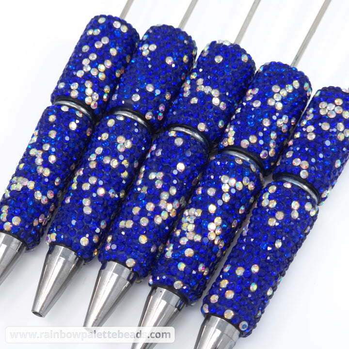 Royal Blue Sparkle Full Rhinestone Beadable Diamond Pen