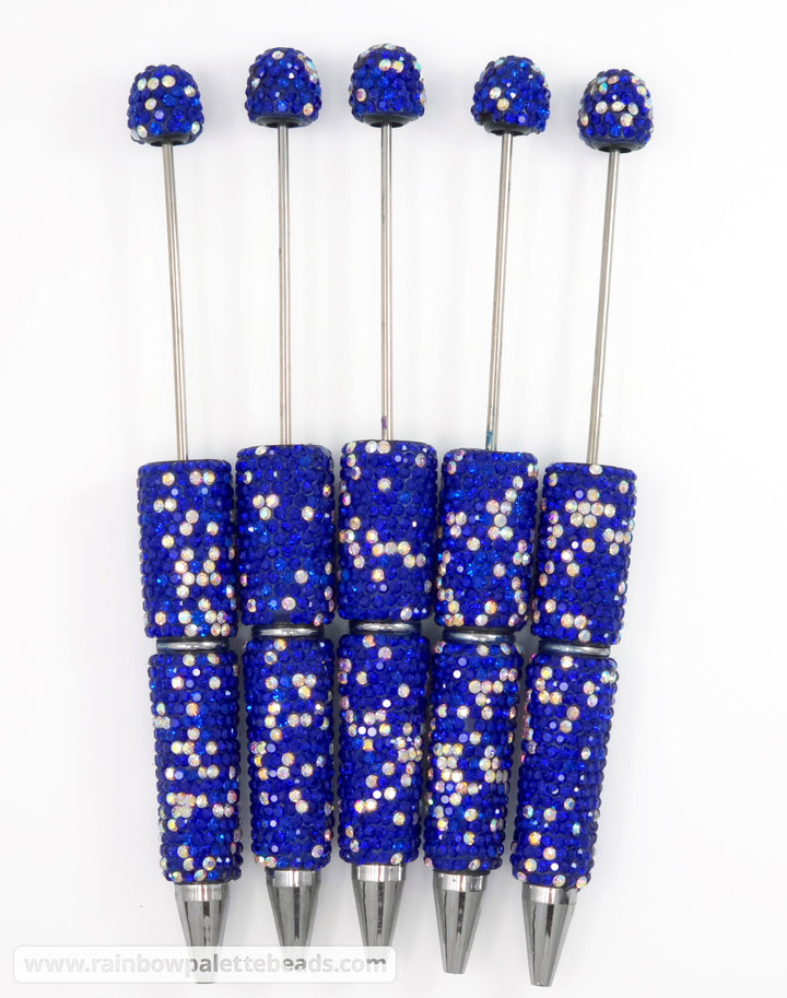 Royal Blue Sparkle Full Rhinestone Beadable Diamond Pen