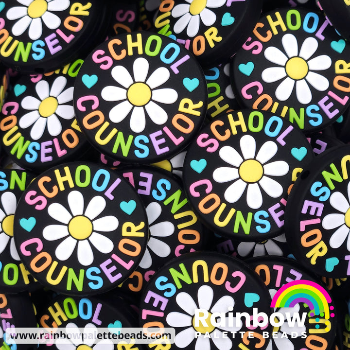 School Counselor Exclusive Silicone Focal Beads Black Beads