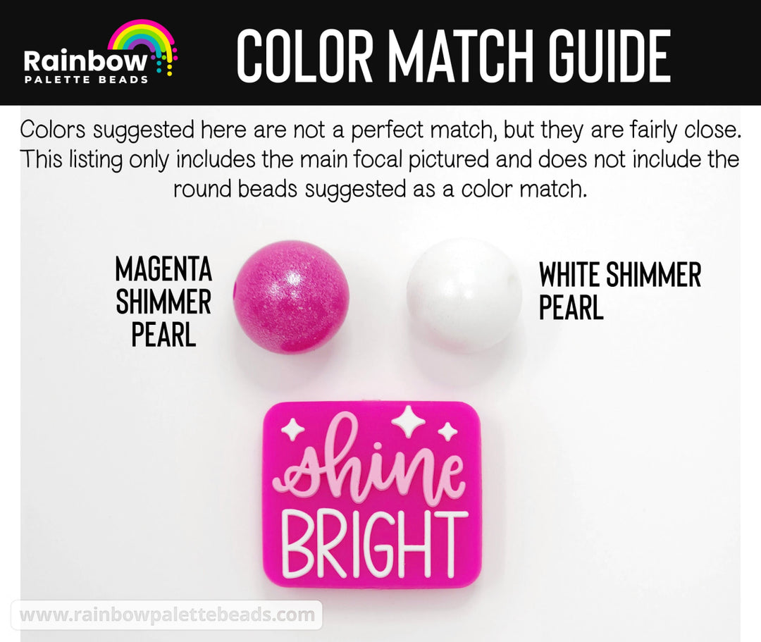 Shine Bright Exclusive Silicone Focal Bead Beads