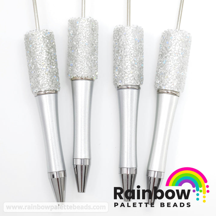 Silver Pearlescent Beadable Sugar Pen
