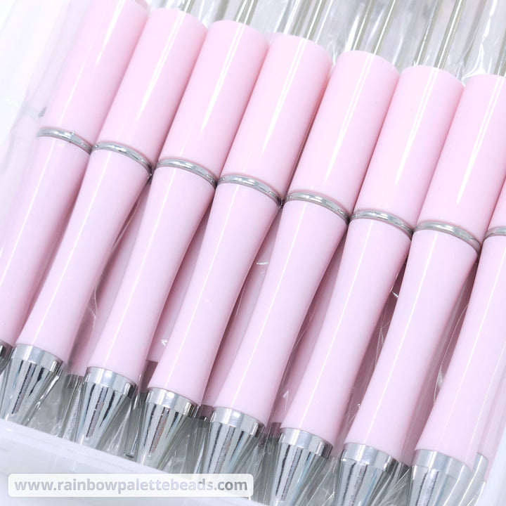 Solid Ballet Pink Beadable Plastic Pen