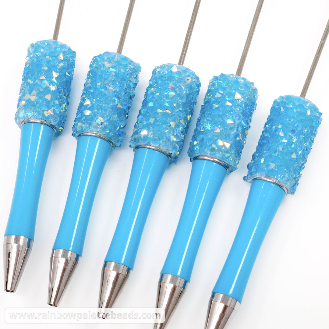 Solid Blue Beadable Diamond Sugar Pen