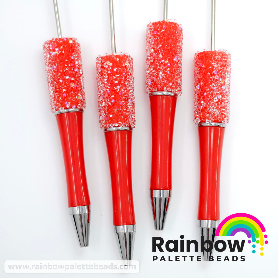Solid Bright Red Beadable Sugar Pen