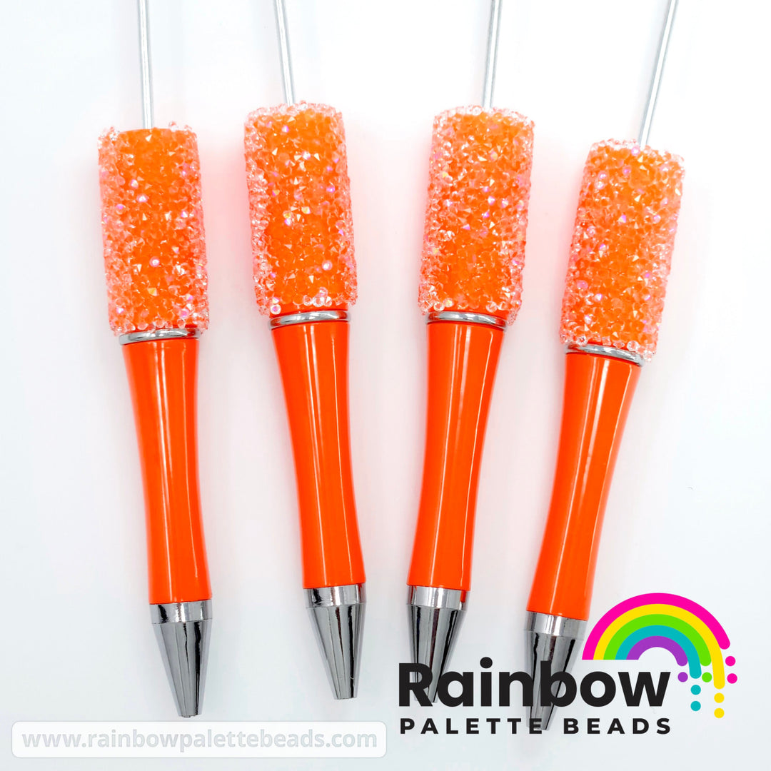 Solid Orange Beadable Sugar Pen