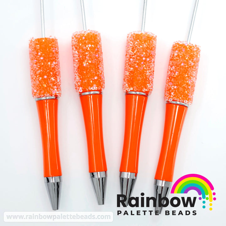 Solid Orange Beadable Sugar Pen