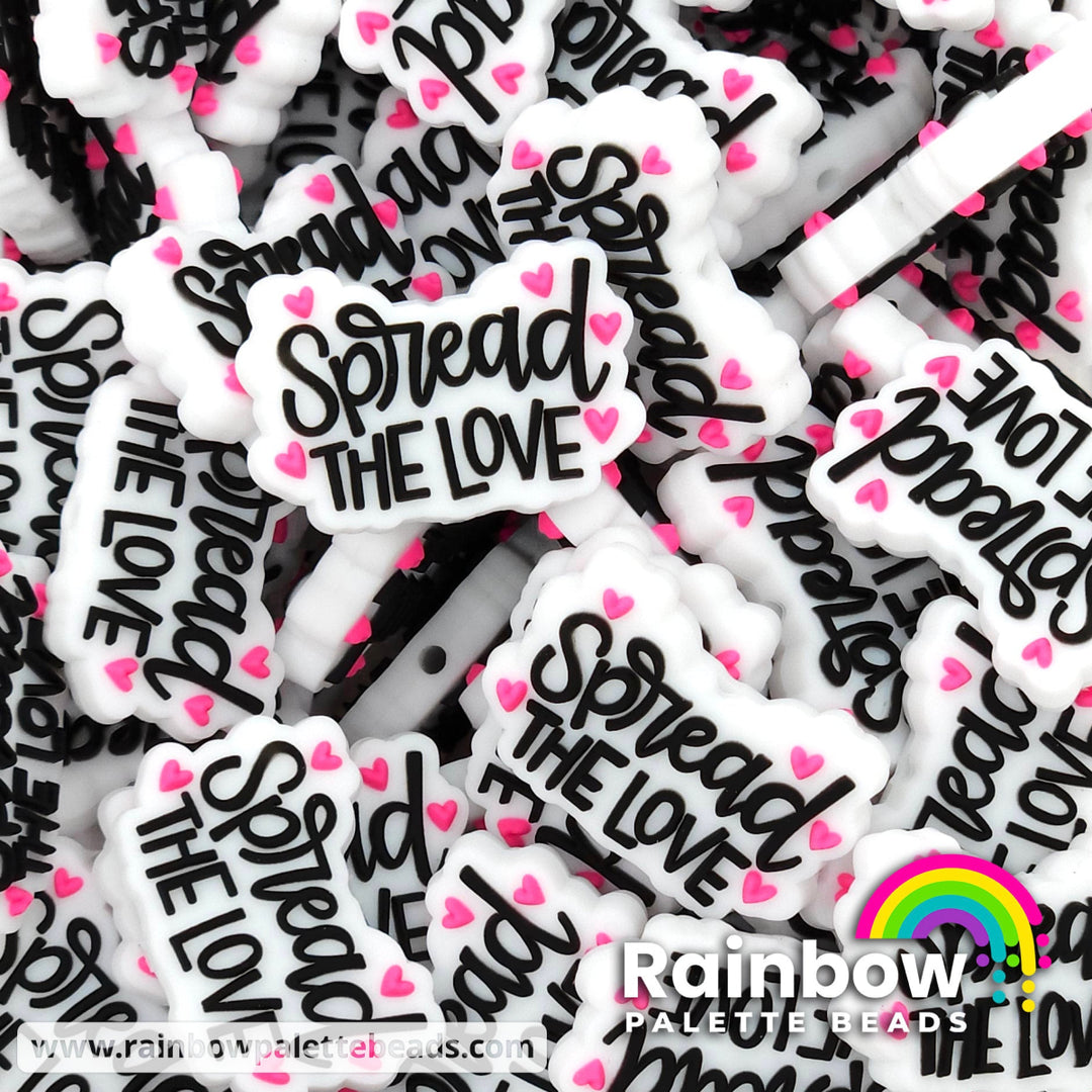 Spread the Love Exclusive Silicone Focal Bead White / Single Bead Beads