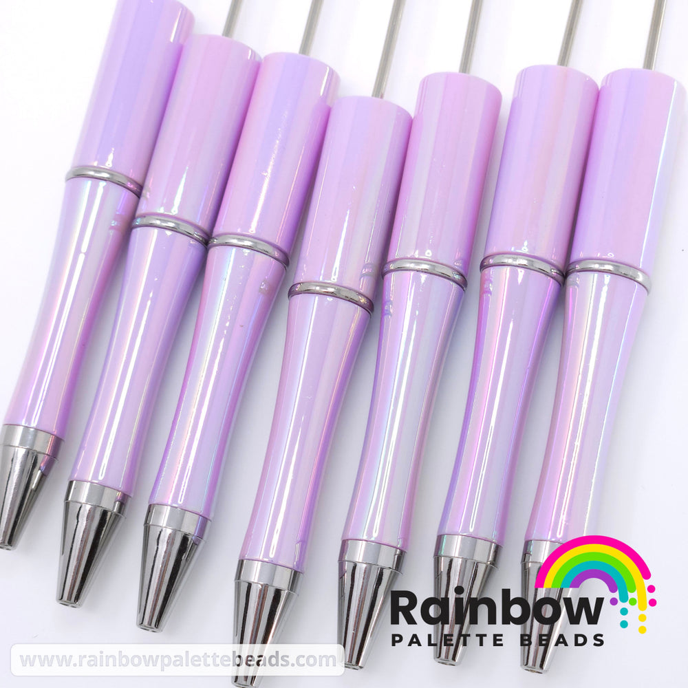 Sweet Lilac Opal Beadable Plastic Pen